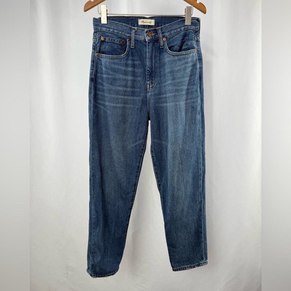 Madewell The Mom Jean in Downey Wash Blue Size 27 - Picture 4 of 11